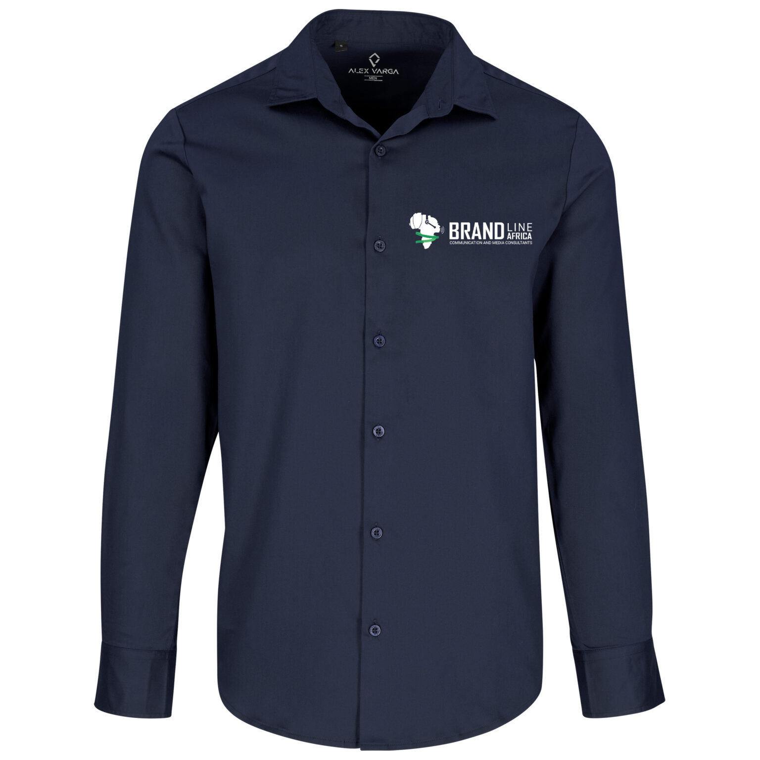 Shirt - long sleeved blue dark